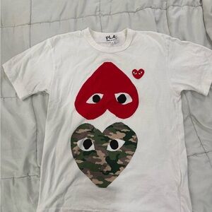 Kids Heart Graphic T-Shirt - White and Red